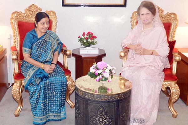 সুষমা-খালেদার বৈঠক হবে ফিরোজায়