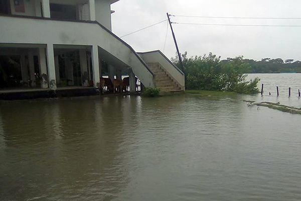 মোরেলগঞ্জে তলিয়ে গেছে ৩ হাজার ঘের