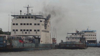 দৌলতদিয়া ঘাটে ৫ কিলোমিটার ব্যাপী যানজট