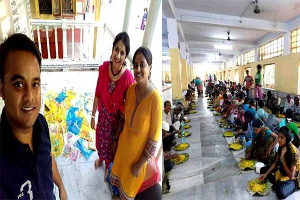 বিয়ের অনুষ্ঠান না করে ৩০০ দুস্থকে খাওয়ালেন অধ্যাপক দম্পতি