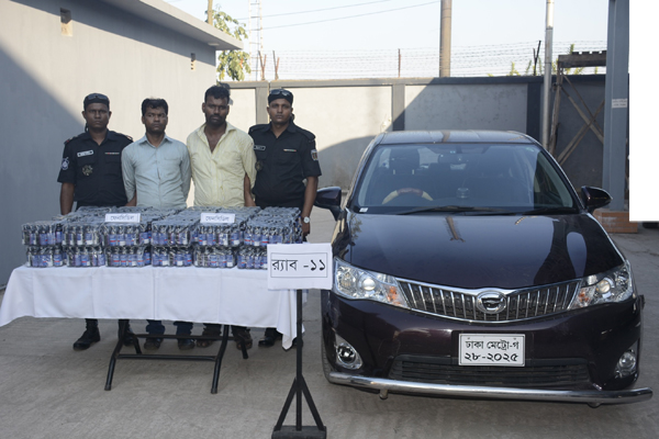 সিদ্ধিরগঞ্জে ফেনসিডিলসহ দু'মাদক বিক্রেতা গ্রেফতার