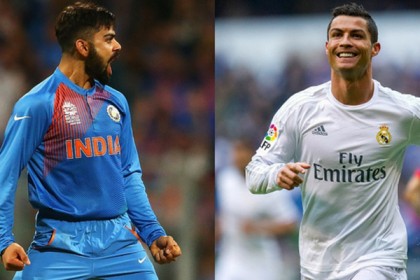 যেখানে সমান উচ্চতায় রোনালদো-কোহলি