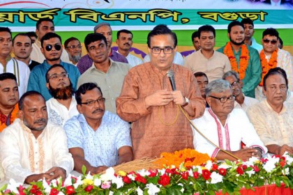 বগুড়ায় কারামুক্ত ভিপি সাইফুলকে সংবর্ধনা 