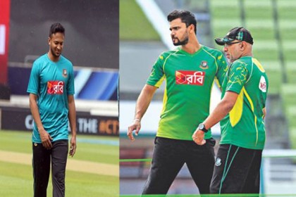  হাথুরুসিংহের বিদায় নিয়ে মুখ খুললেন মাশরাফি-সাকিব