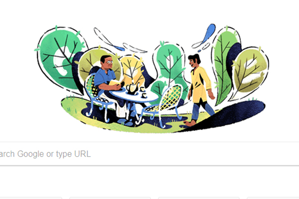 জন্মদিনে গুগল ডুডলে হুমায়ূন আহমেদ
