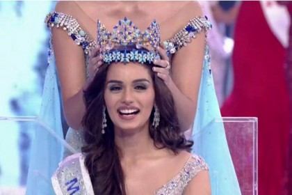 'মিস ওয়ার্ল্ড' মুকুট জিতলেন ভারতের মানসী
