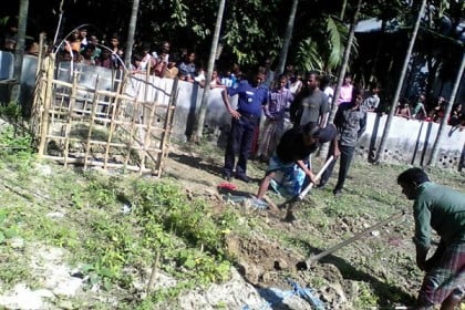 ফুলপুরে আড়াই মাস পর যুবকের লাশ উত্তোলন