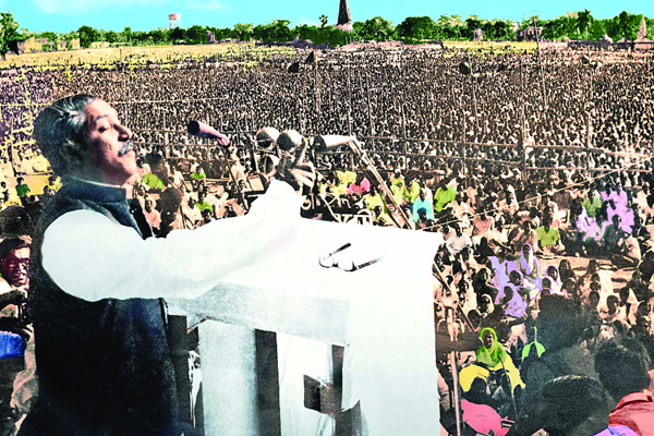 কলকাতার শিক্ষার্থীরা শুনলো বঙ্গবন্ধুর ভাষণ