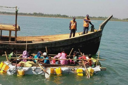 ১৬ রোহিঙ্গাকে ফেরত পাঠাল কোস্টগার্ড