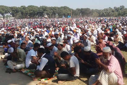 আমিন আমিন ধ্বনিতে শেষ হল দিনাজপুরের ইজতেমা
