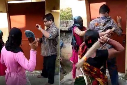 নারী সহকর্মীর লজ্জাস্থানে হাত দেওয়ায় মালিককে জুতাপেটা