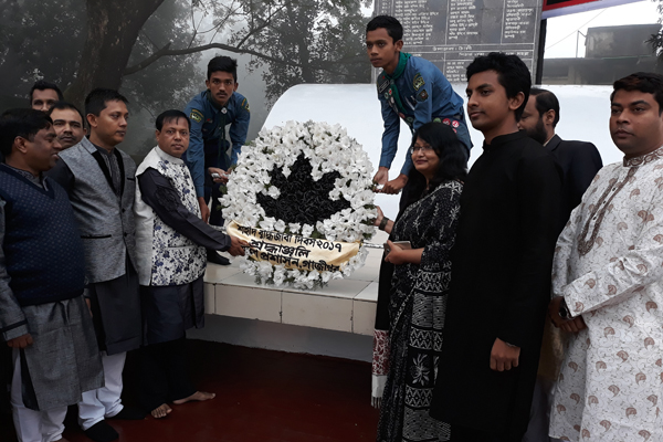 গাজীপুরে শহীদ বুদ্ধিজীবী দিবসে শ্রদ্ধা নিবেদন