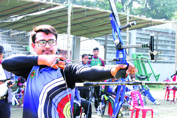 আরচ্যারির প্রথম দিনেই রুম্মনের জাতীয় রেকর্ড