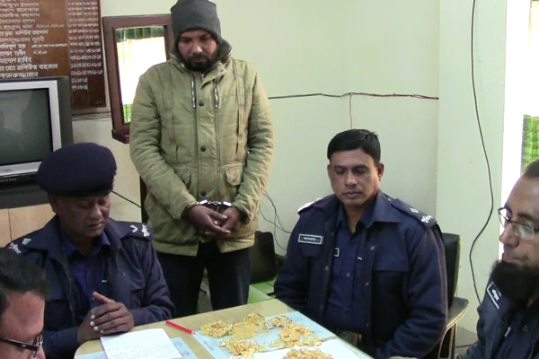 চুয়াডাঙ্গায় ৬৪ ভরি সোনাসহ আটক ১

