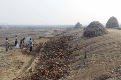 পার্বতীপুরে তিস্তা ক্যানেলের পাড় কেটে জমি!

