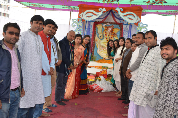 বেরোবিতে সরস্বতী পূজা উদযাপন