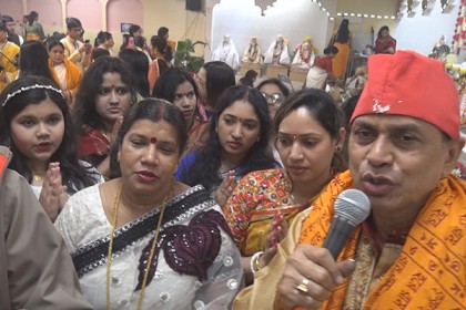 নিউইয়র্কে ধর্মীয় আমেজে সরস্বতী পূজা সম্পন্ন
