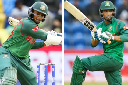 শীর্ষস্থান ধরে রেখেছেন সাকিব, সাতে মাহমুদউল্লাহ