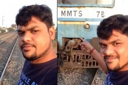 ভুয়া ছিল চলন্ত ট্রেনের সামনে যুবকের সেই সেলফি! (ভিডিও)
