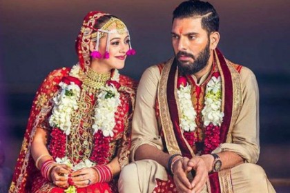 স্ত্রীর সঙ্গে ছবি পোস্ট করে বিস্ফোরক মন্তব্য যুবরাজের‌