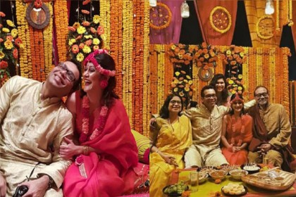 উৎসবের বাঁধ ভেঙেছিল ইরেশ-মিমের হলুদে