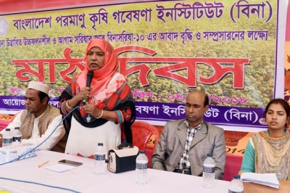 মাগুরায় বিনা-১০ জাতের সরিষার মাঠ দিবস অনুষ্ঠিত


