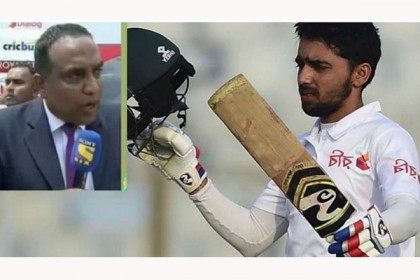 মুমিনুলের কাছে ছুটে গিয়ে কী বললেন লঙ্কান ধারাভাষ্যকার রোশান?