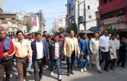 রাজশাহীতে আওয়ামী লীগের আনন্দ মিছিল