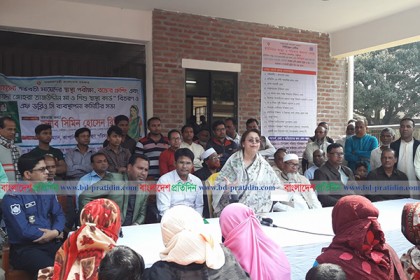 স্বাস্থ্যসেবা তদারকিতে গর্ভবতীদের খোঁজ নিলেন এমপি রিমি