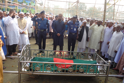 জাতীয় পার্টির সাবেক এমপি বতু মিয়া’র রাষ্ট্রীয় মর্যাদায় দাফন