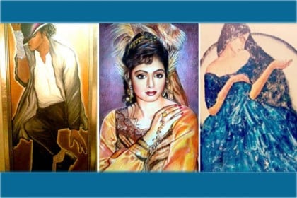 নিলামে উঠছে শ্রীদেবীর আঁকা দু'টি ছবি