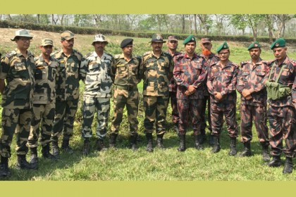 ঠাকুরগাঁওয়ে বিজিবি-বিএসএফ পতাকা বৈঠক