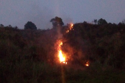 চবির সবুজ পাহাড়ে আগুন

