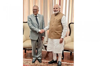 আবদুল হামিদের সঙ্গে বৈঠক মোদির
