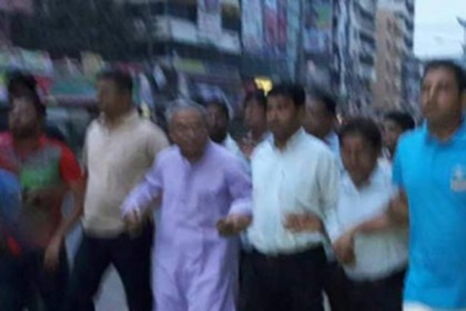 নয়াপল্টনে রিজভীর নেতৃত্বে ফের ঝটিকা মিছিল