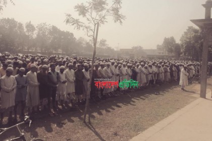 শ্রীপুরে এক সঙ্গে বাবা মেয়ের জানাজা