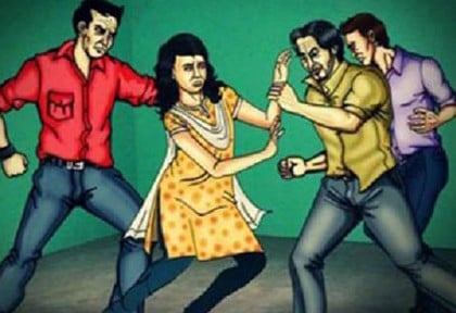মেয়ের শ্লীলতাহানির প্রতিবাদ করায় মাকে বিবস্ত্র করে মারধর