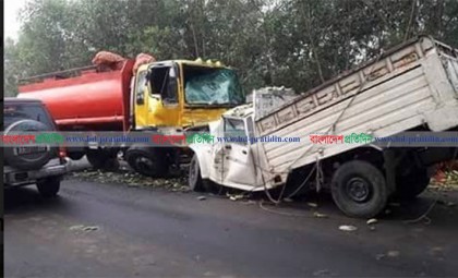 চকরিয়ায় দুই ট্রাকের মুখোমুখি সংঘর্ষে চালক আহত