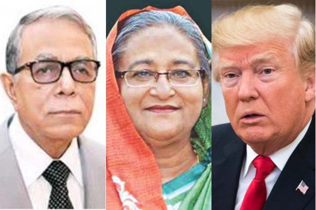 স্বাধীনতা দিবসে রাষ্ট্রপতি ও প্রধানমন্ত্রীকে ট্রাম্পের শুভেচ্ছা
