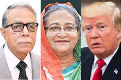 স্বাধীনতা দিবসে রাষ্ট্রপতি ও প্রধানমন্ত্রীকে ট্রাম্পের শুভেচ্ছা