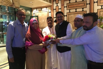 স্পীকারকে শুভেচ্ছা জানিয়েছেন মদিনা প্রবাসীরা 

