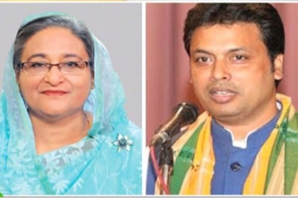 শেখ হাসিনা’র কাছে দোয়া চাইলেন ত্রিপুরার মুখ্যমন্ত্রী
