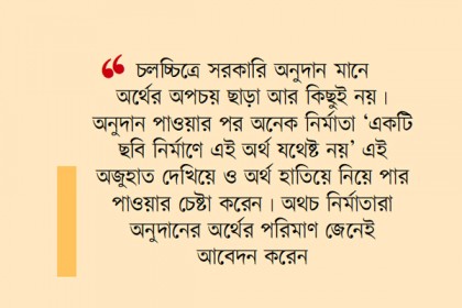 চলচ্চিত্র নির্মাণে সরকারি অনুদান নিয়ে নয়-ছয়