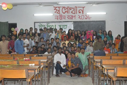 শাবিতে ‘স্বপ্নোত্থান’র নবীন বরণ অনুষ্ঠিত