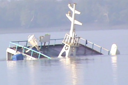 সুন্দরবনের হারবাড়িয়ায় কয়লা বোঝাই জাহাজ ডুবি