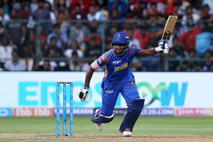 স্যামসনের ব্যাটিং তাণ্ডবে রাজস্থানের  বড় সংগ্রহ 