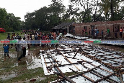 ভোলায় কালবৈশাখী ঝড়ে নৌকাডুবিতে জেলে নিহত, বাড়িঘর বিধ্বস্ত
