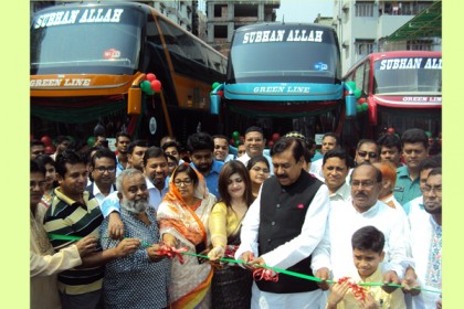 গ্রীন লাইন পরিবহনের নতুন এসি ডাবল ডেকার বাস সার্ভিস উদ্বোধন