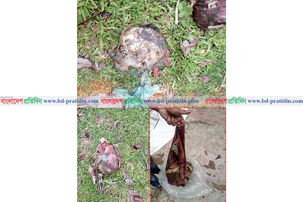 ঝিরির পানিতে ভেসে আসা কঙ্কালটির পরিচয় মেলেনি