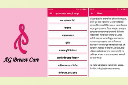 স্তন ক্যান্সার নিয়ে আমাদের গ্রামের মোবাইল অ্যাপ